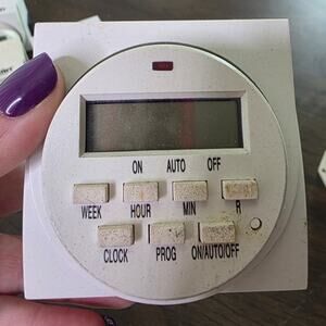 HYDROFARM TMO1715D Dual Outlet 7-Day Grounded Digital Programmable Timer